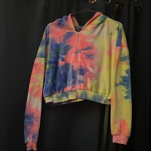 Rue21 Multicolor Tie-Dye Bomber Jacket
